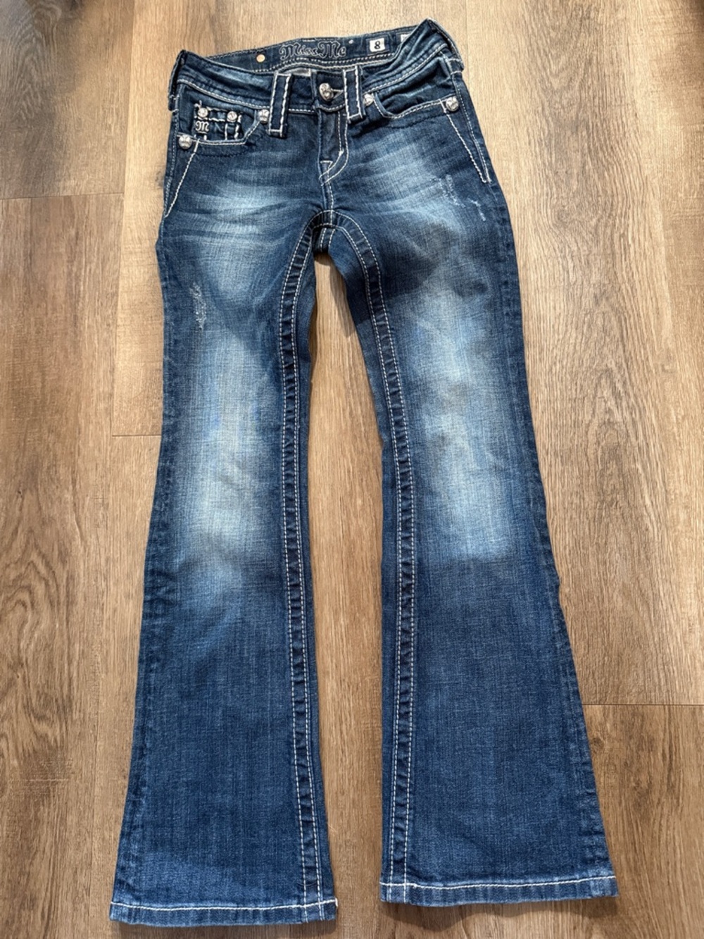 Miss Me Girls JK5342B2 Bootcut Jeans Size 8